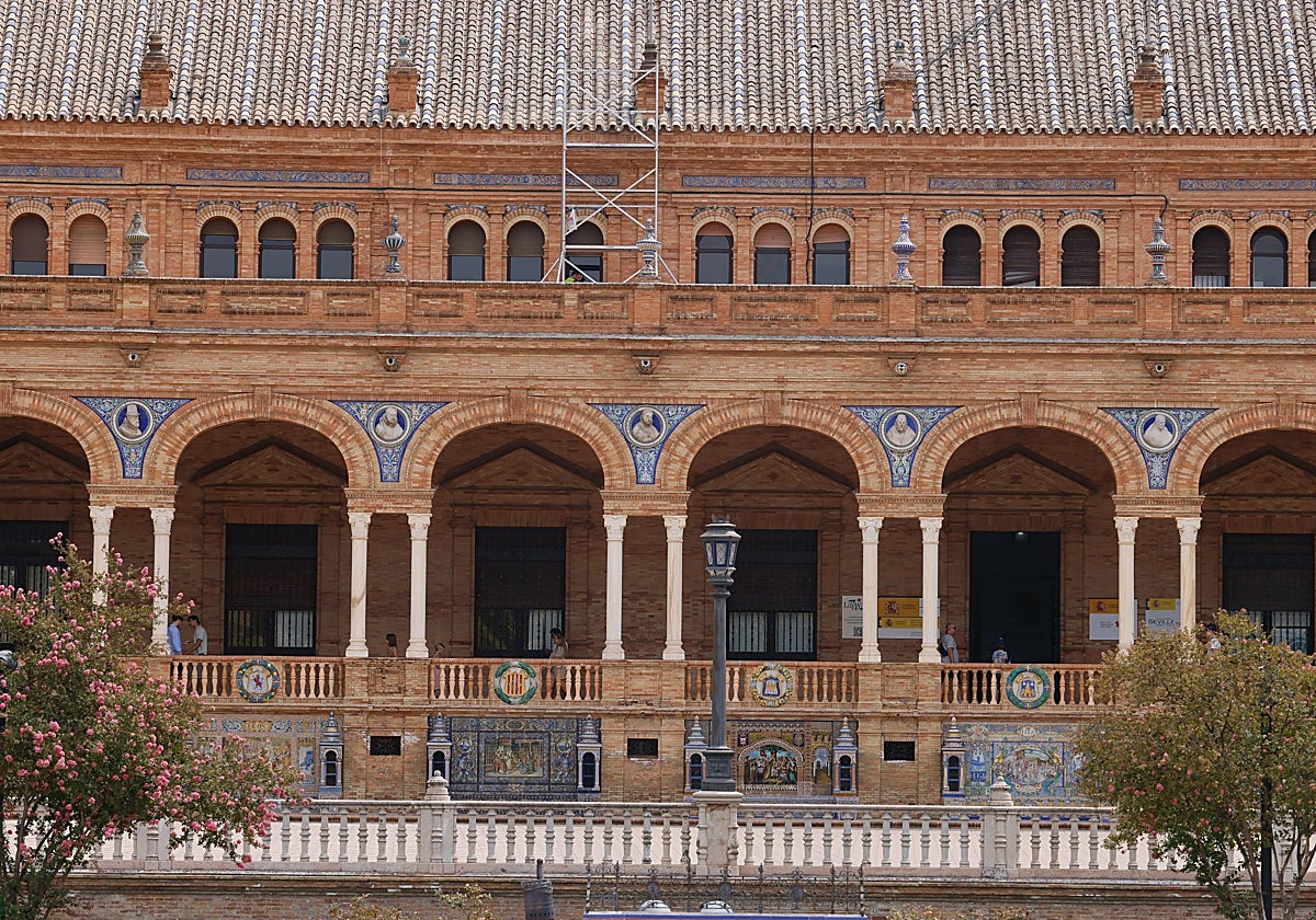 Oficinas del Gobierno en el interior de la Plaza de España