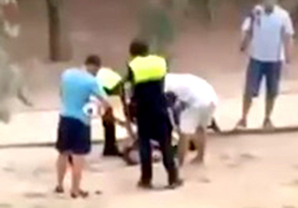 Imagen de la detención en Camas