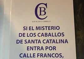 Un famoso bar de Sevilla cuelga un cartel para que los clientes no se quejen: «Si el misterio de los Caballos entra por calle Francos...»