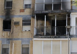 Estado de la vivienda tras el incendio