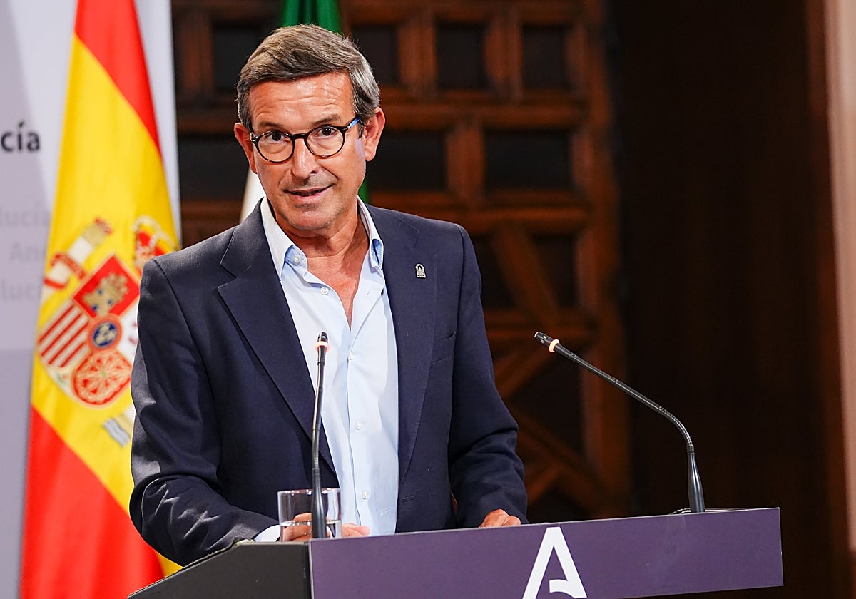 Jorge Paradela durante la rueda de prensa posterior al Consejo de Gobierno