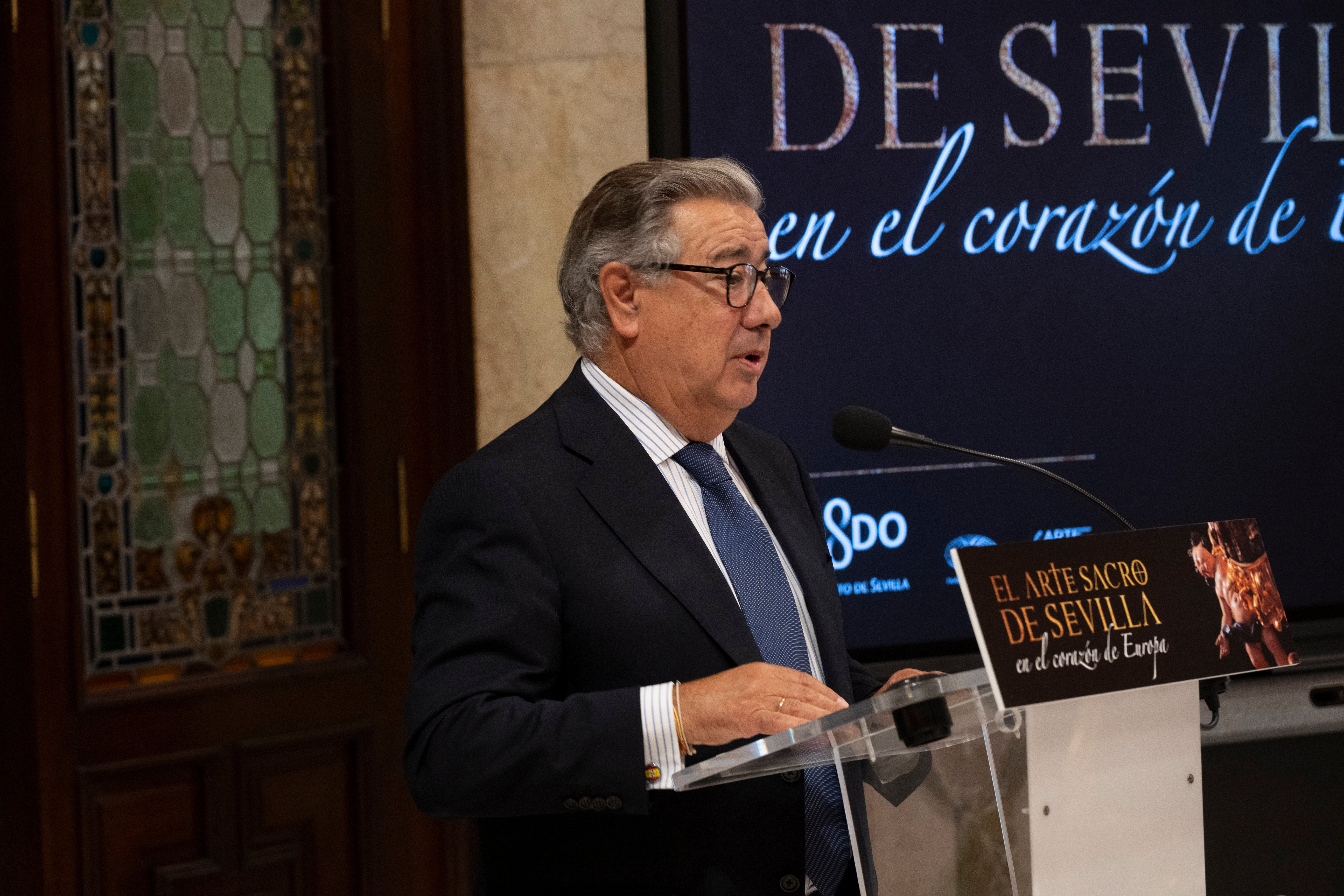 Las imágenes de la presentación de la exposición de arte sacro en Bruselas