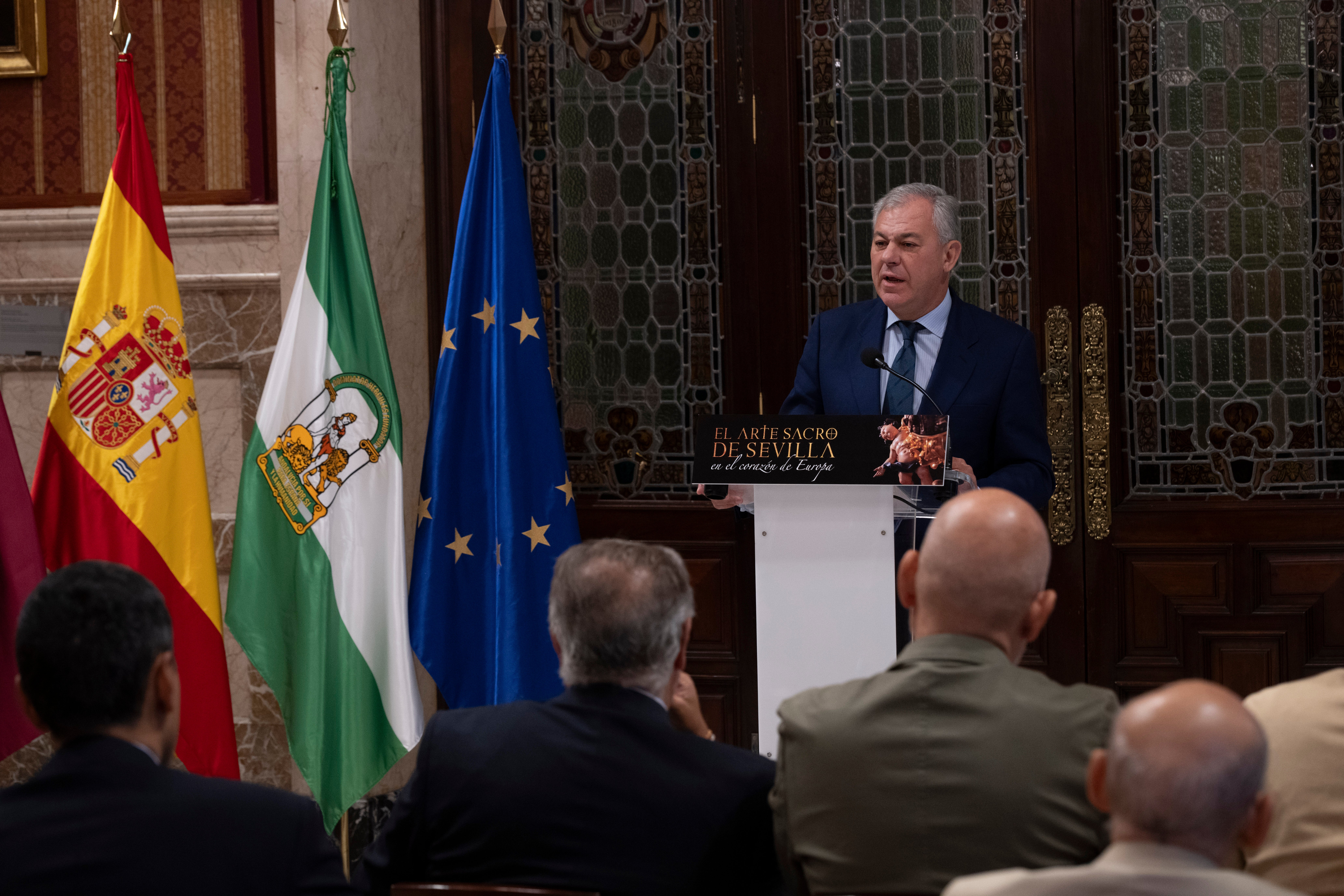 Las imágenes de la presentación de la exposición de arte sacro en Bruselas