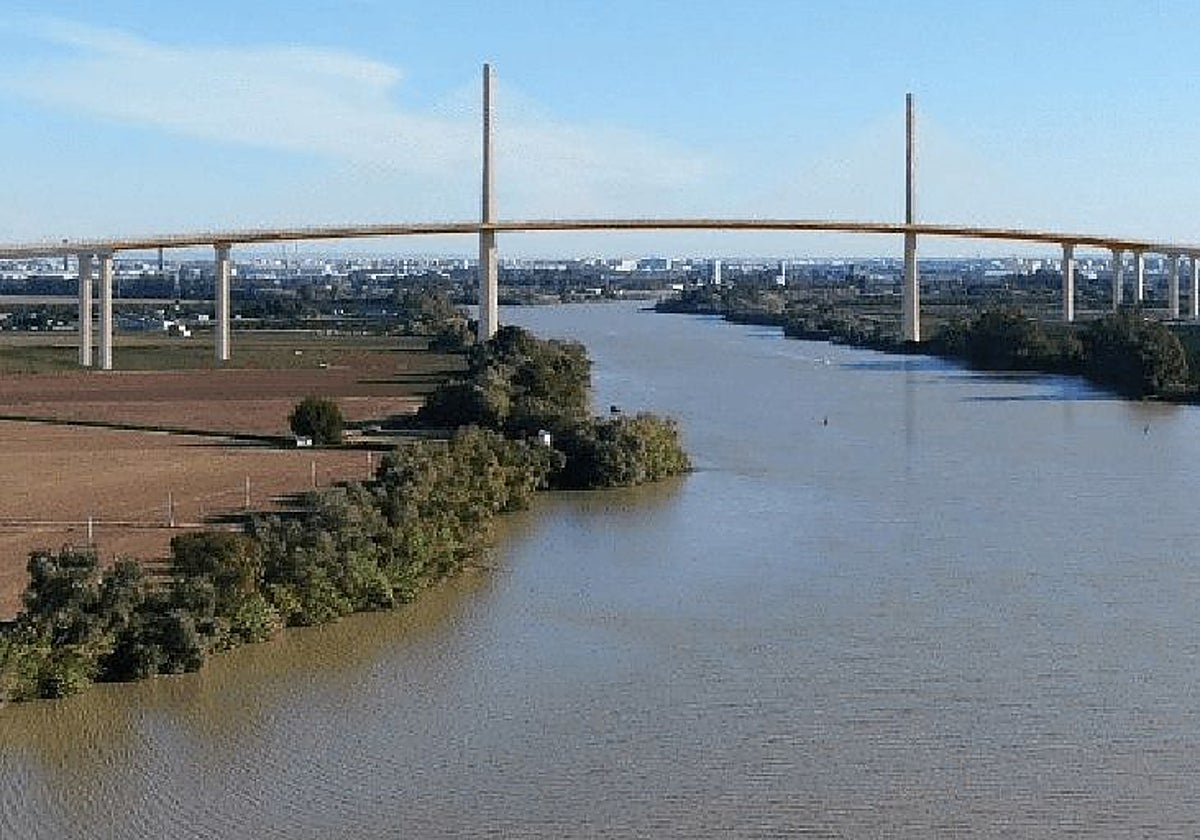 Recreación del puente que salvará el Guadalquivir en la SE-40