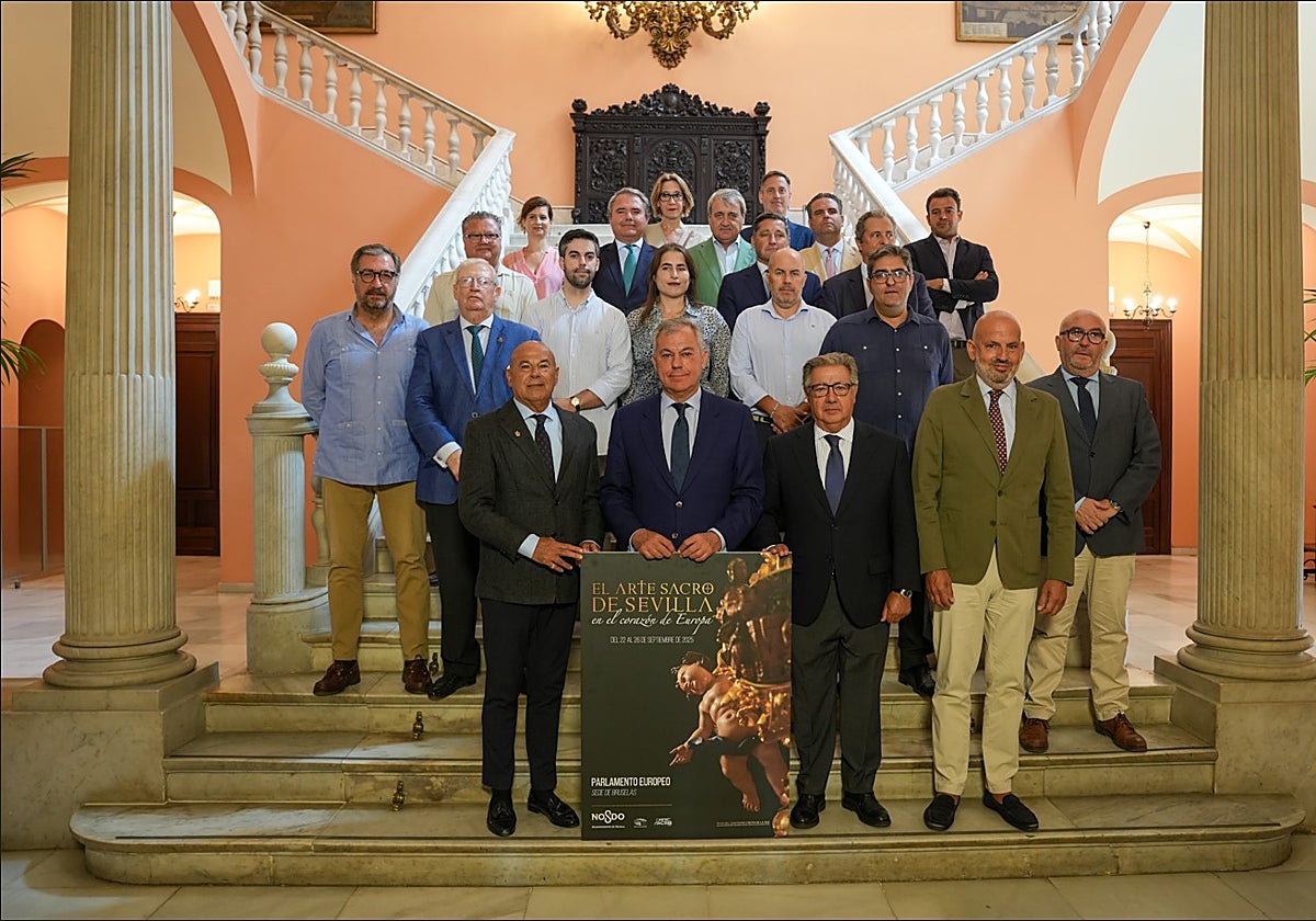 Presentación de la exposición 'El arte sacro de Sevilla en el corazón de Europa' en el Ayuntamiento
