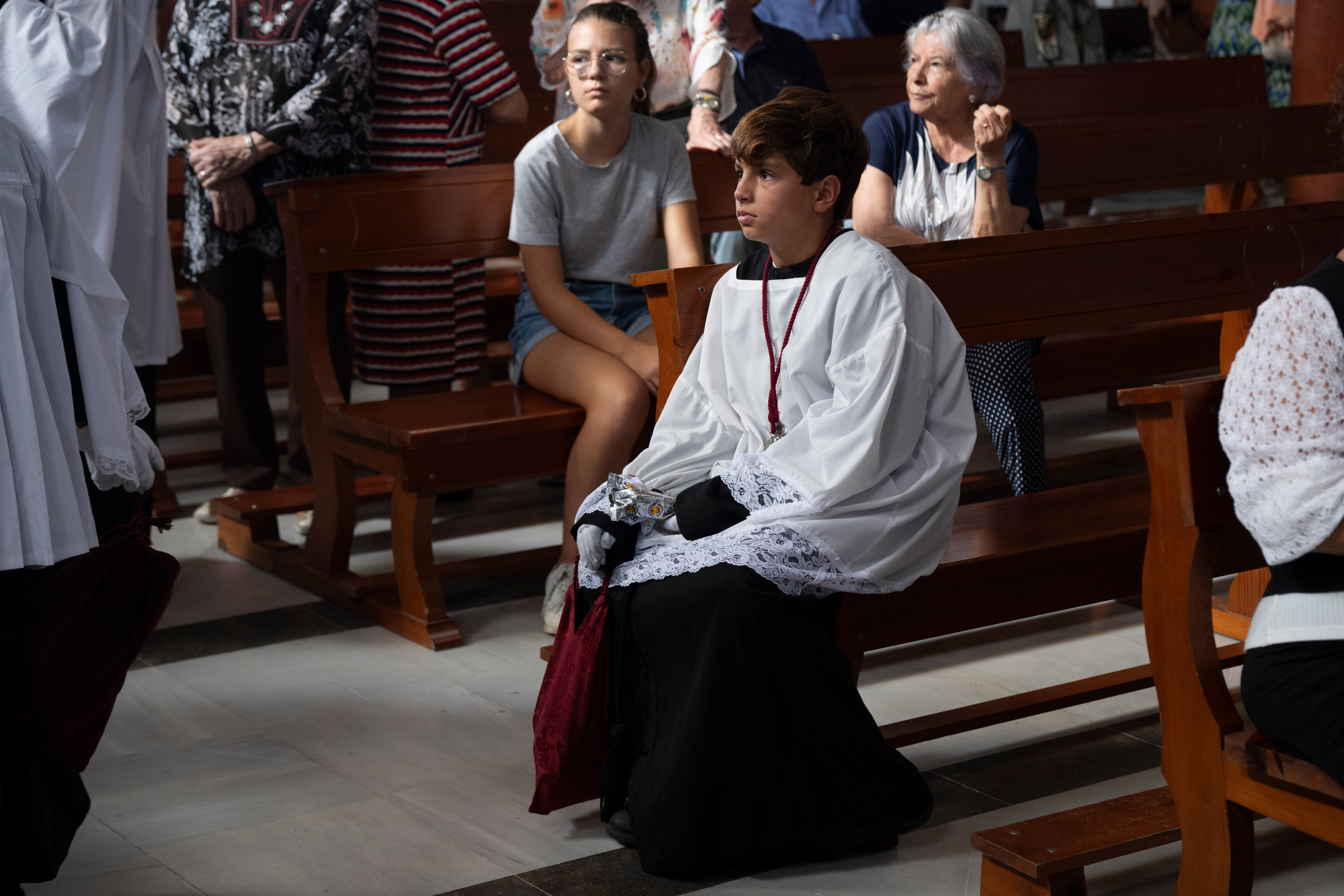 El rosario de la aurora de la Virgen de los Dolores del Cerro, en imágenes