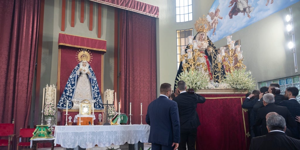 El Cerro acompaña a su Virgen de los Dolores en una histórica peregrinación a Padre Pío