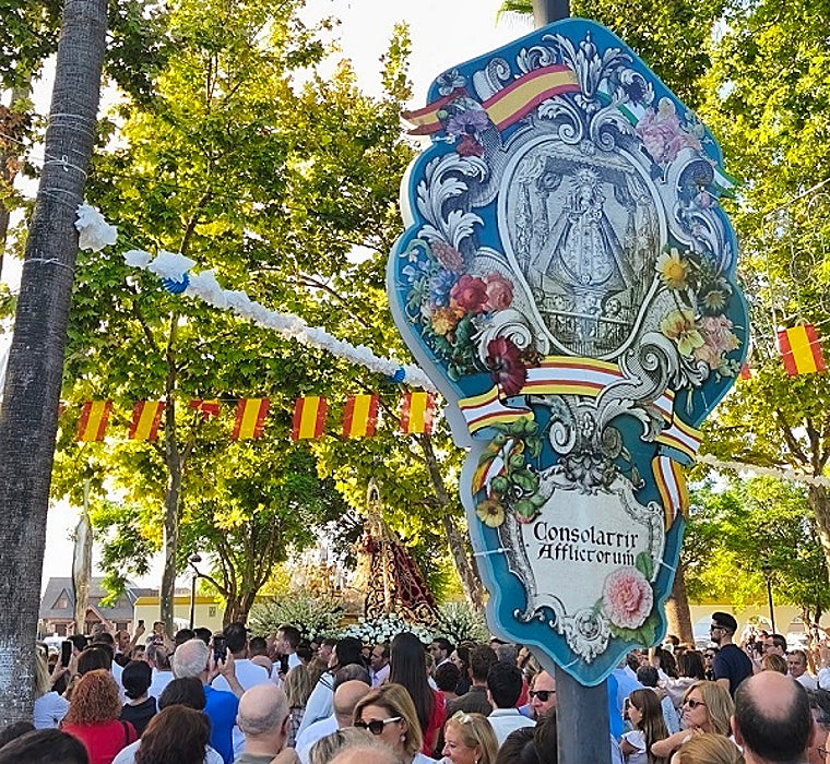 El Real de Consolación, engalanado para recibir a la Virgen