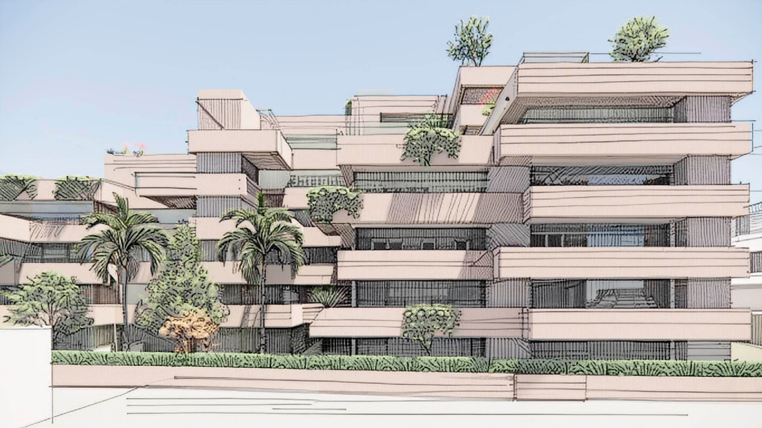 Imagen secundaria 2 - Bocetos de la nueva urbanización del Puesto de los Monos y el entorno