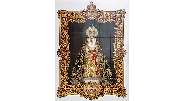 Nuevo retablo cerámico de la Virgen de los Dolores