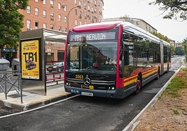 Así es el viaje en tranvibús entre Sevilla Este y Nervión, un trayecto que supera los 35 minutos