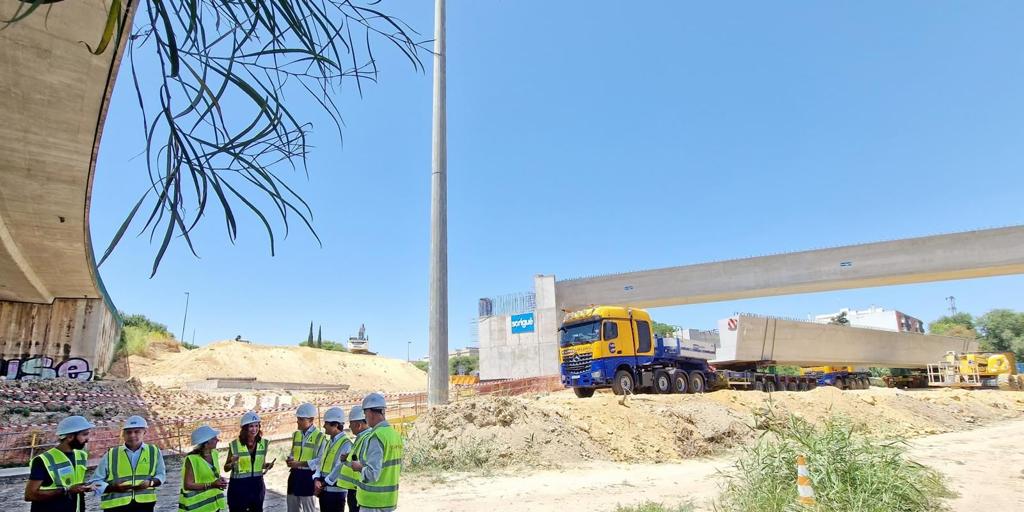 Al 70 por ciento las obras del carril Bus/VAO de Mairena a Sevilla para su activación a comienzos de 2026