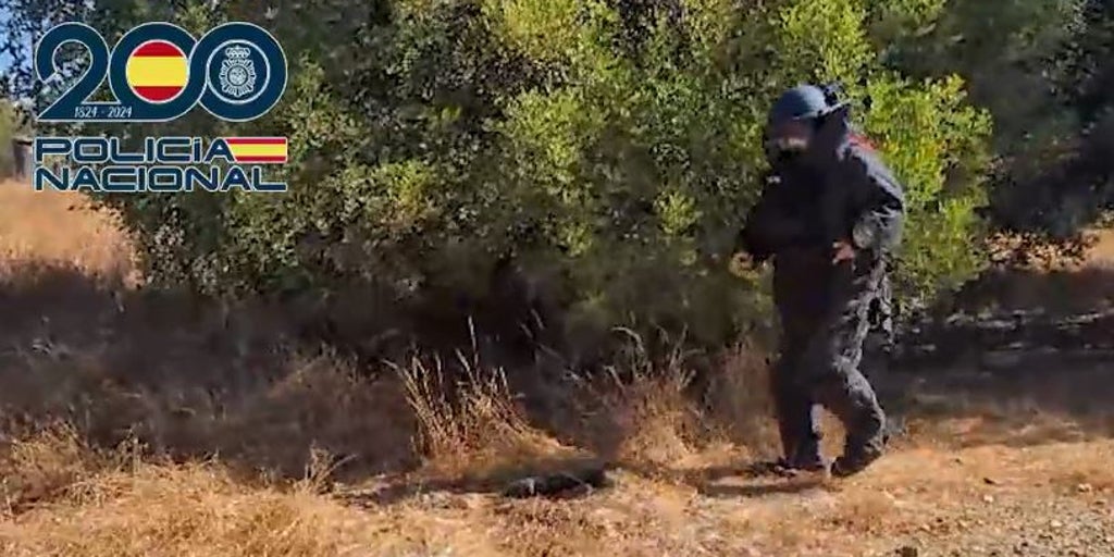 La Policía Nacional desactiva un proyectil de tiempos de la Guerra Civil en Dos Hermanas