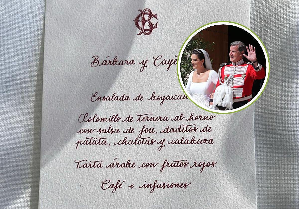 El menú de la boda de Cayetano Martínez de Irujo y Bárbara Mirjan