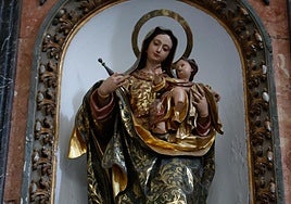 La Virgen de las Victorias del templo del Sagrado Corazón, la obra de Hita de Castillo para los mínimos