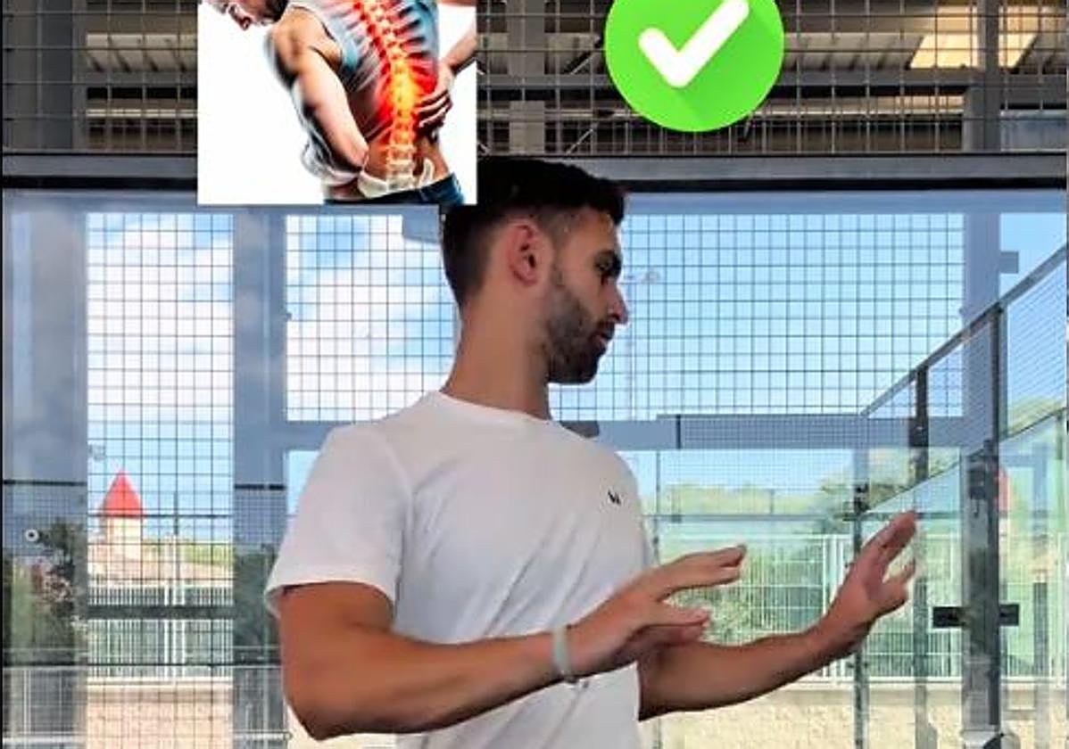 Adrián enseña a sus seguidores cómo hacer los ejercicios