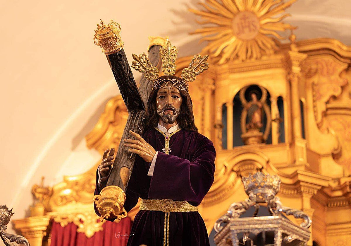 La imagen de Nuestro Padre Jesús de Aznalcázar, alcalde perpetuo del municipio desde hace 25 años