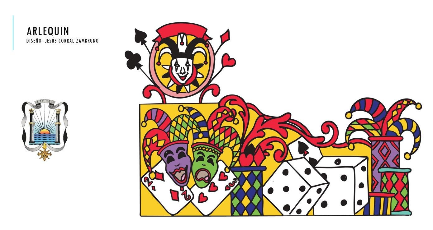 Carroza dedicada a 'Arlequín'