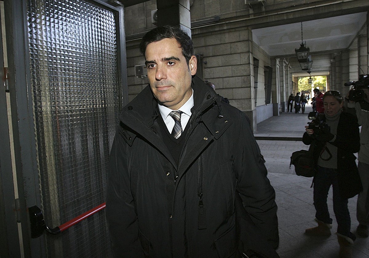 El socialista Rafael Pineda, en una imagen de archivo en los juzgados en 2014