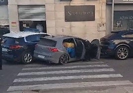 Un detenido por el coche interceptado en Tomares cargado con casi media tonelada de hachís