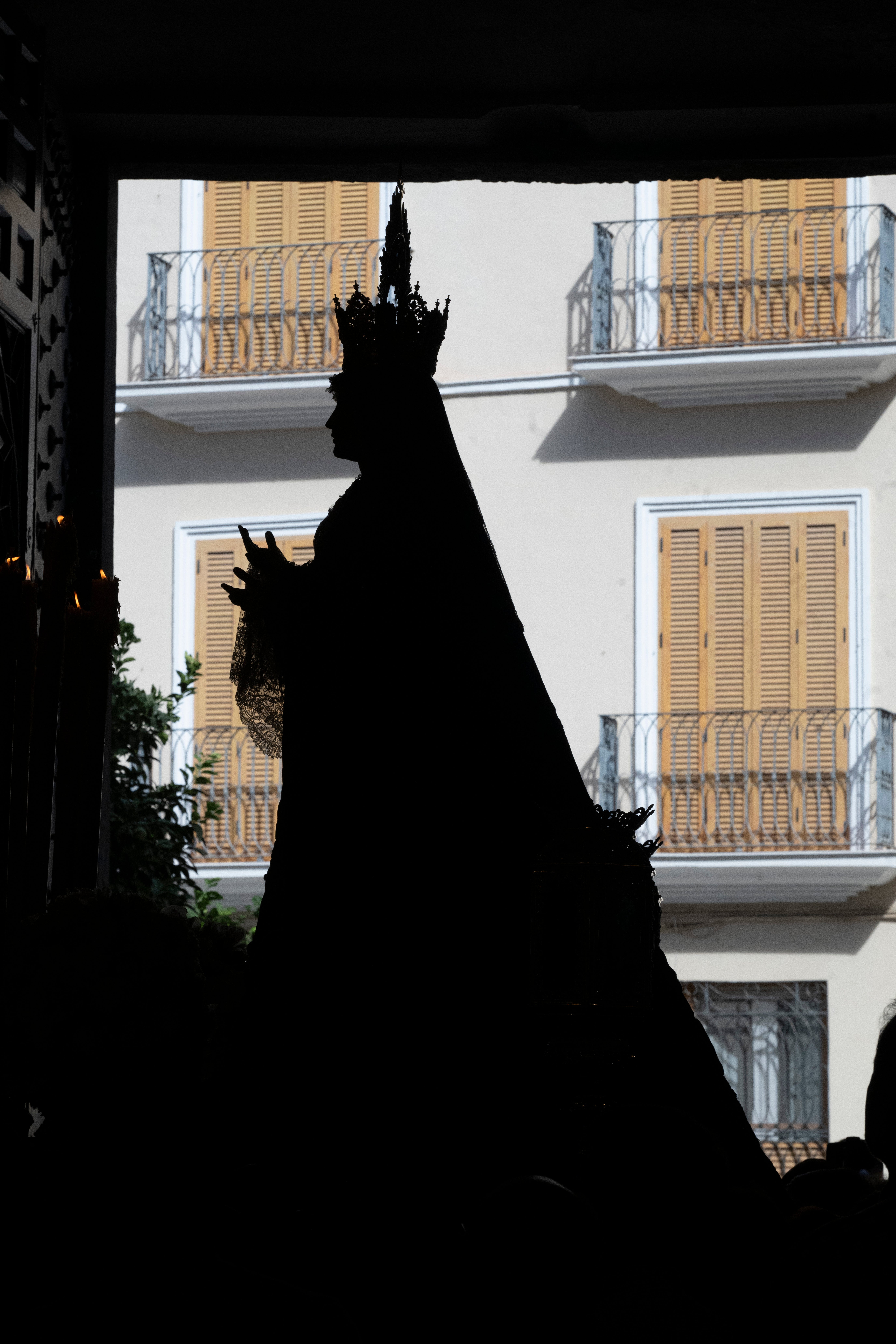 El traslado de regreso de la Virgen de los Dolores de las Penas, en imágenes