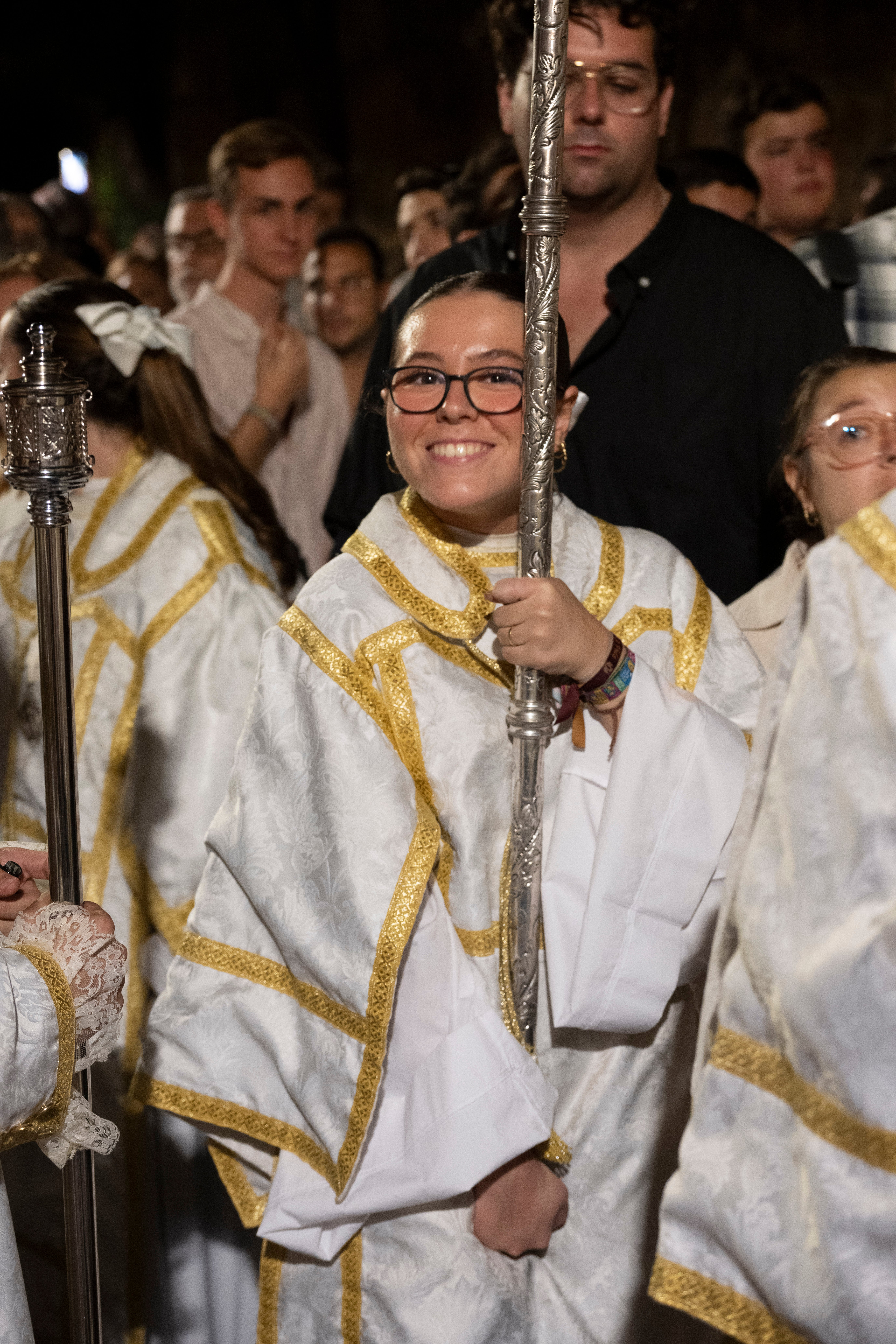 La salida del Rosario de San Julián y la Virgen de las Nieves, en imágenes