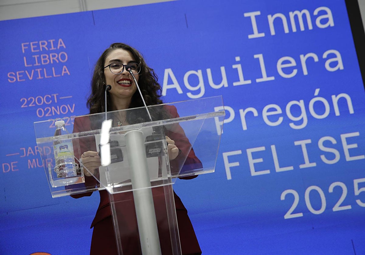 Inma Aguilera durante su pregón con el que ha abierto la FELISE 2025