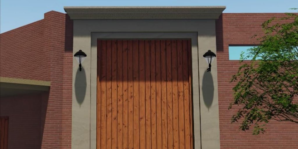 Así es el proyecto de puerta de la parroquia de los Ángeles para la salida de la Humildad de Sevilla Este