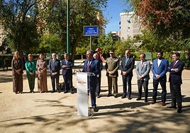 Sevilla rotula unos jardines con el nombre de Abel Moreno