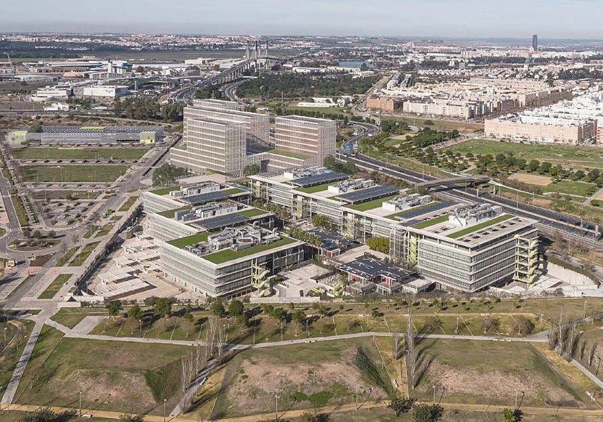 Recreación de la Ciudad de la Justicia de Sevilla