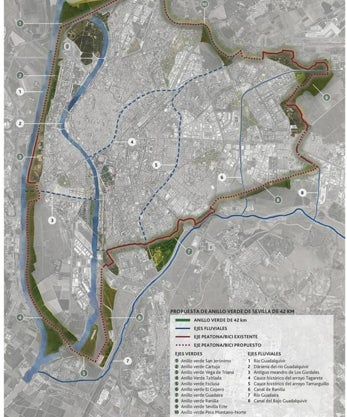 Imagen secundaria 2 - El mapa de la Sevilla de 2030