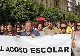 Los alumnos de Sevilla en huelga piden «justicia» para Sandra, la joven víctima de acoso escolar