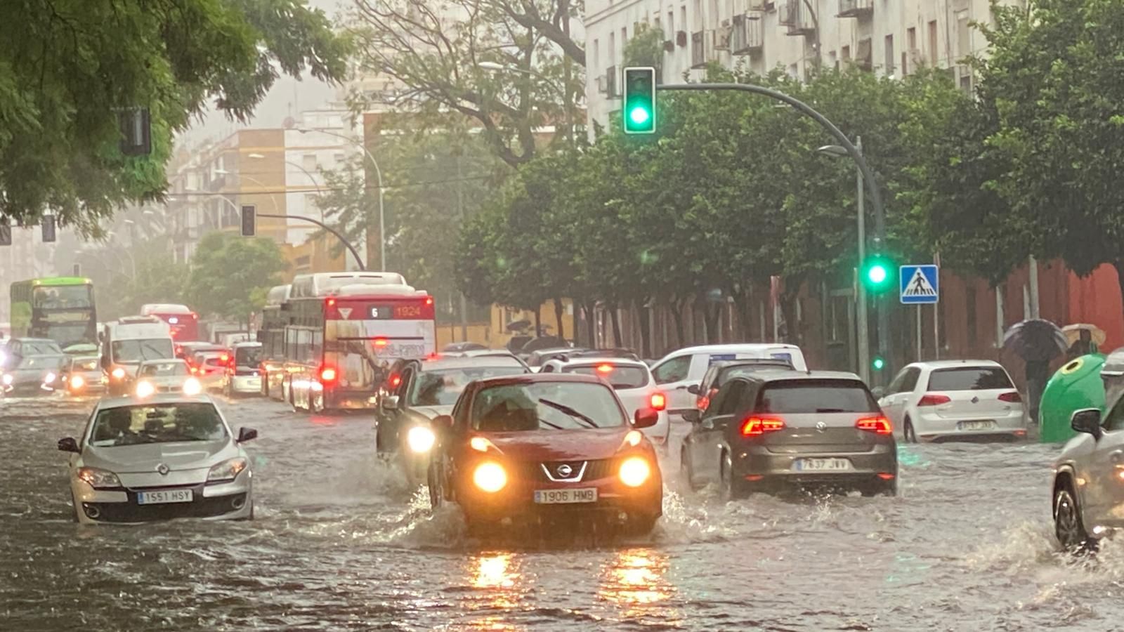 Fuertes lluvias en Sevilla: así afecta la borrasca a la ciudad