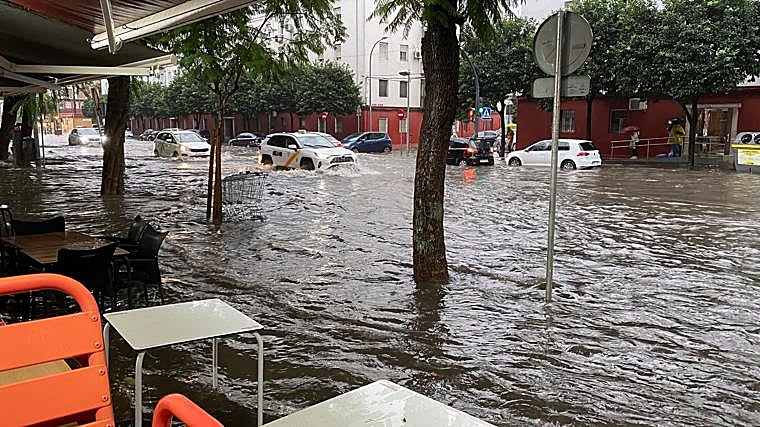 El Ayuntamiento de Sevilla eleva al nivel uno su plan de emergencia tras más de 115 litros de agua en 13 horas