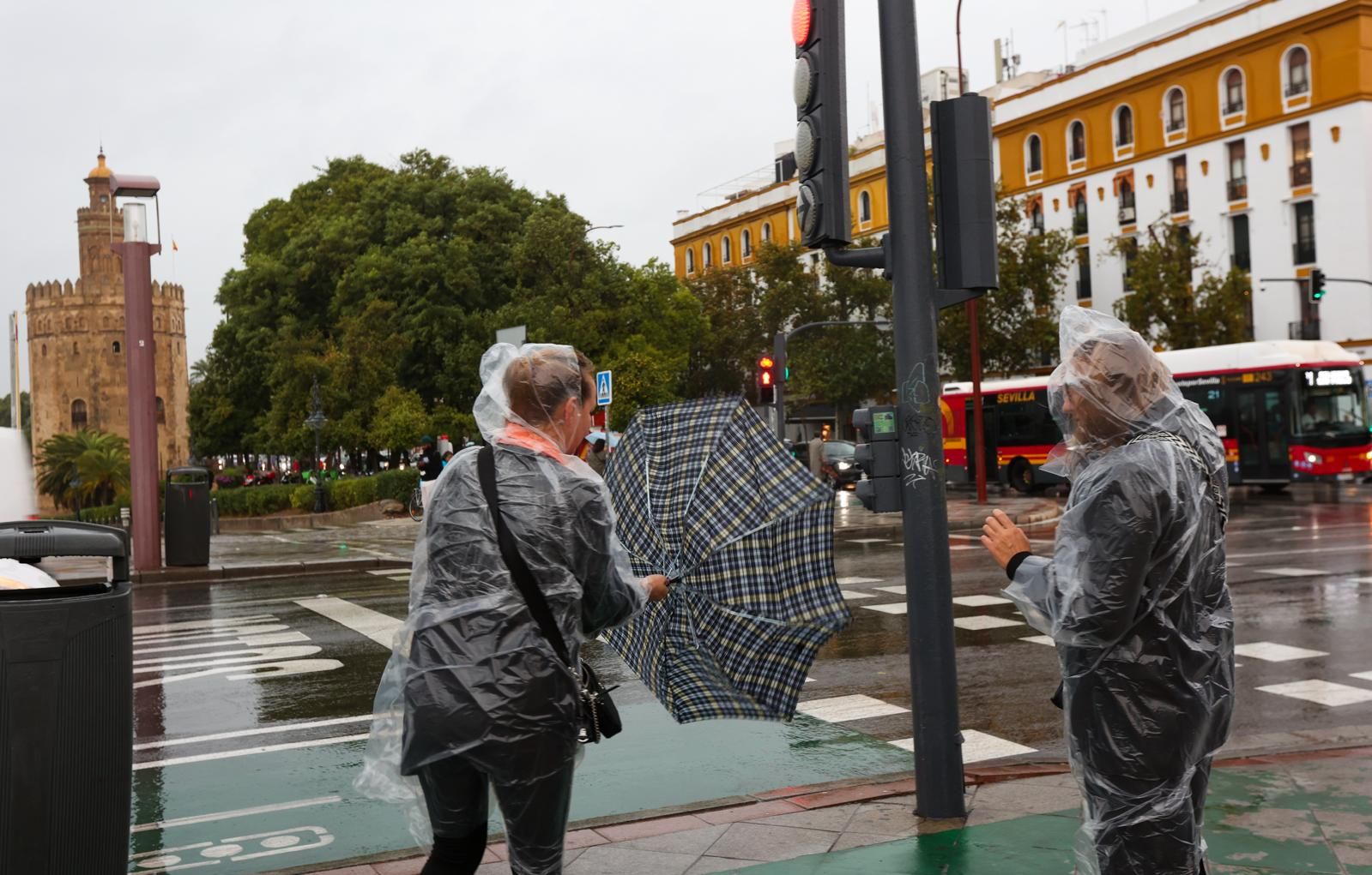Fuertes lluvias en Sevilla: así afecta la borrasca a la ciudad