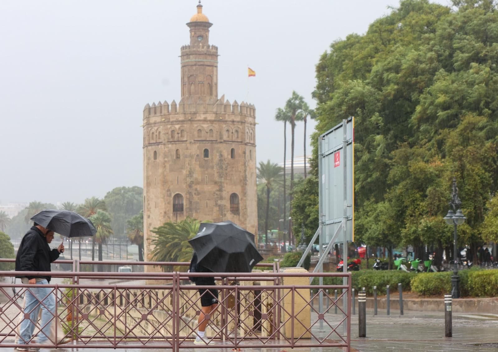 Fuertes lluvias en Sevilla: así afecta la borrasca a la ciudad