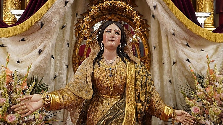 La Asunción de Cantillana sale este sábado por el 75 aniversario del dogma: horarios, itinerario y estrenos