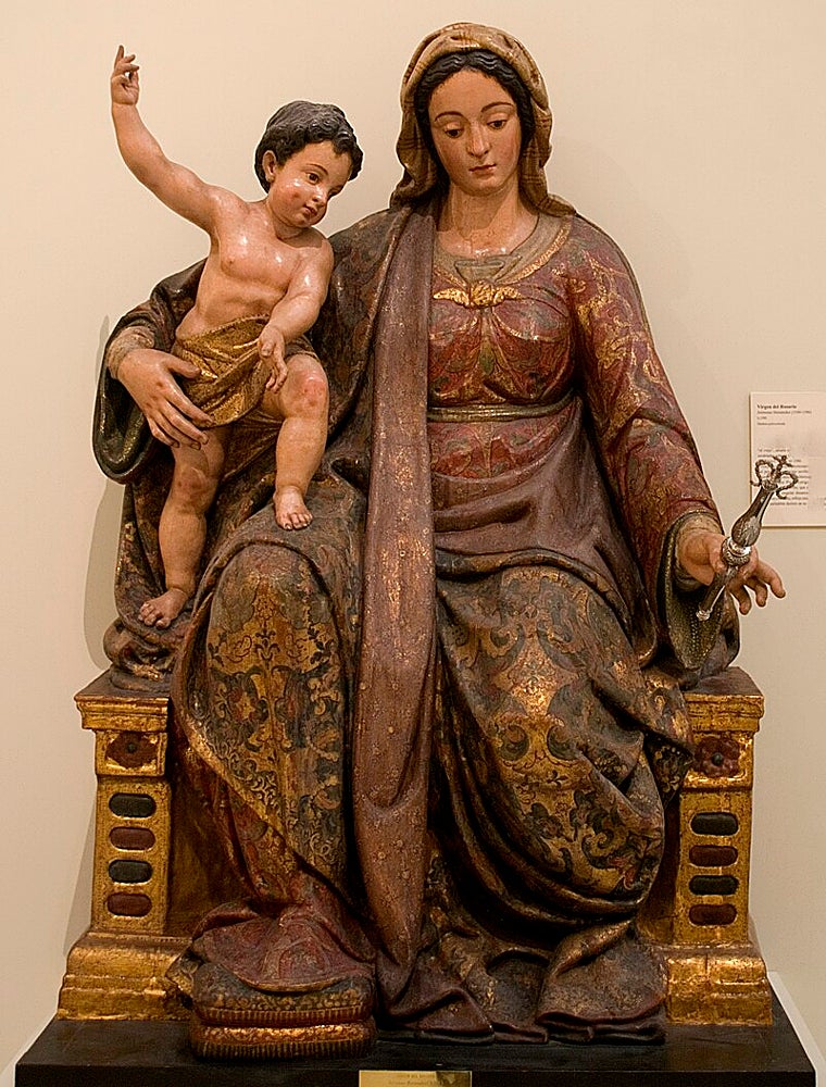 La Virgen del Rosario de la capilla del Museo