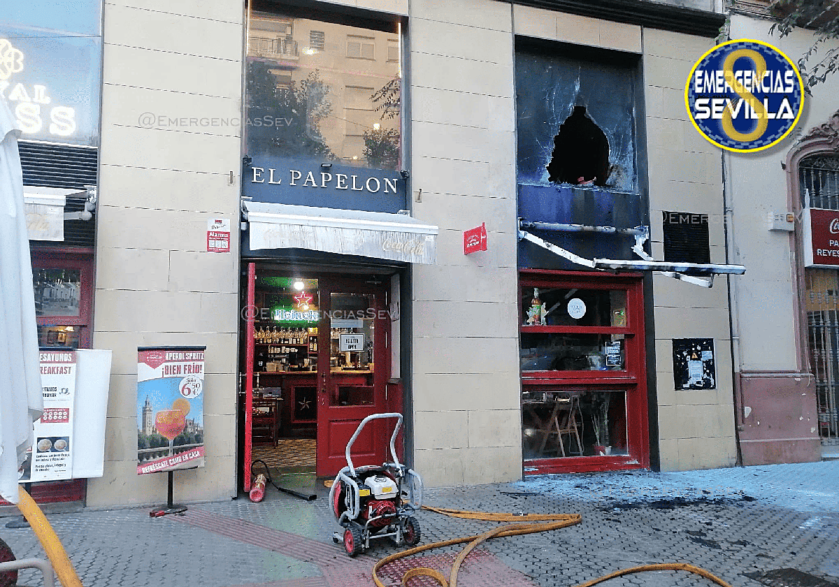 Así ha quedado el Papelón de la avenida Reyes Católicos tras el incendio