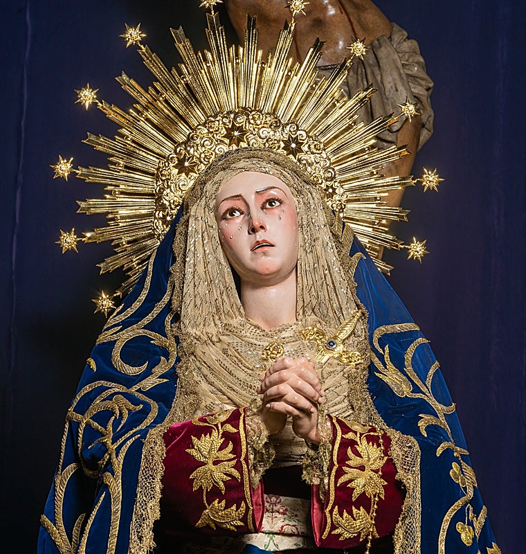 La Virgen de las Aguas, con las manos originales de Cristóbal Ramos de 1752
