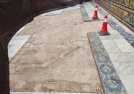 El Alcázar de Sevilla desentierra un tesoro geométrico: el plano de un pavimento mudéjar en el Palacio Gótico