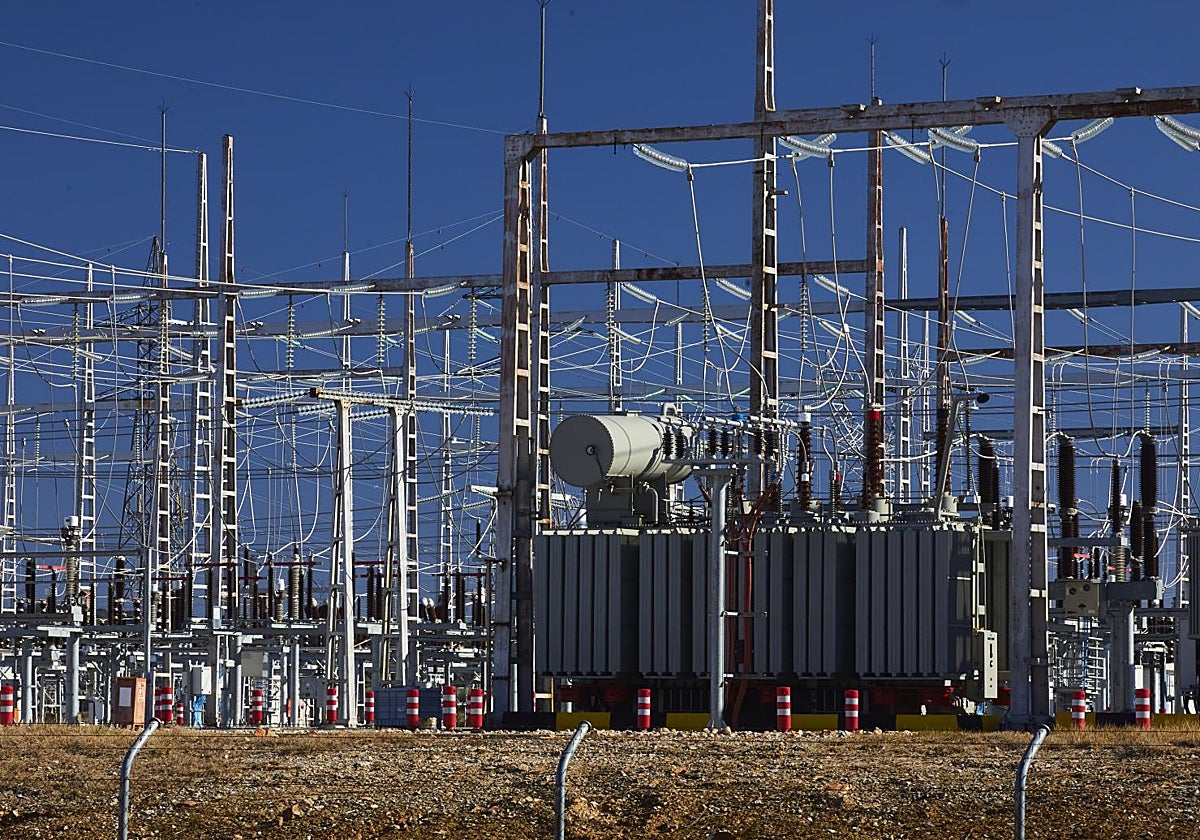 Una de las subestaciones eléctricas del norte de Andalucía