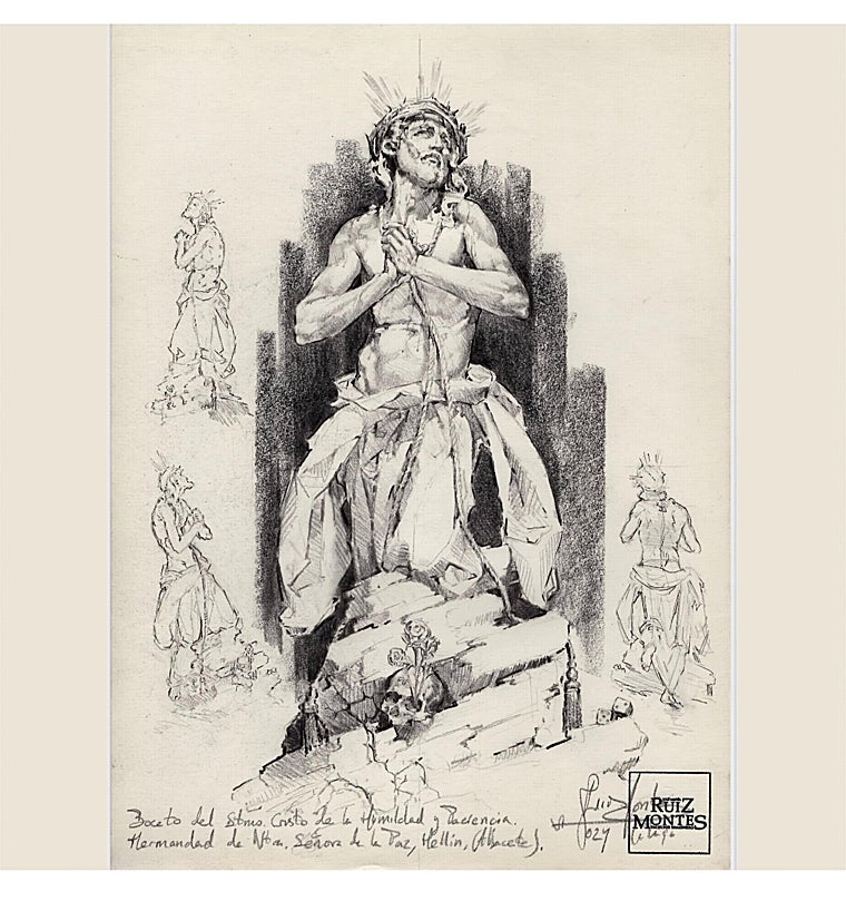 Proyecto de Ruíz Montes para el Cristo de la Humildad de Hellín