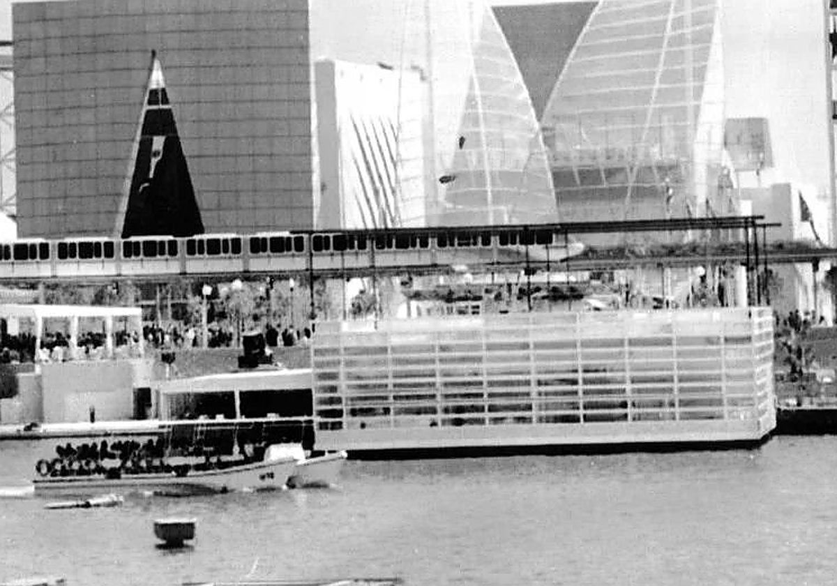 Vista del lago de la Expo92