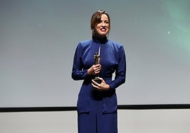 Verónica Sánchez recibe el Premio RTVA a su trayectoria en el Festival de Cine Europeo de Sevilla