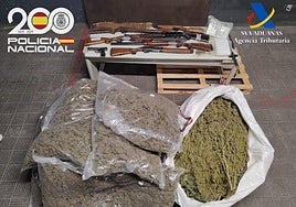 Veinte detenidos de un clan familiar en una pedanía de Las Cabezas de San Juan con una tonelada de marihuana
