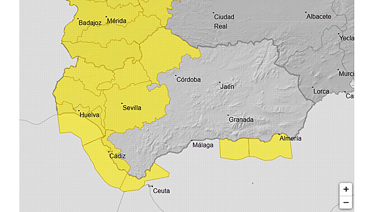 Avisos meteorológicos de la Aemet para este jueves