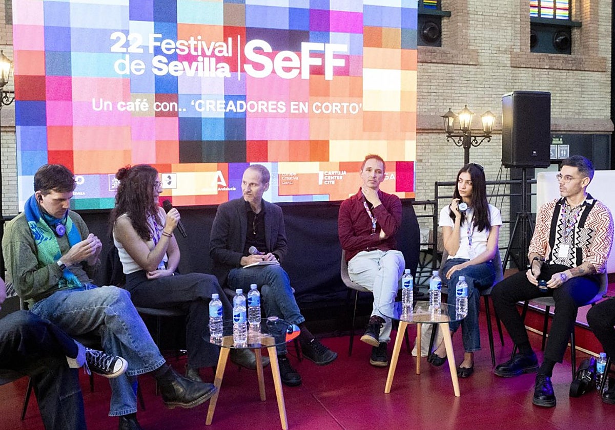 Directores de cortos en el encuentro de creadores