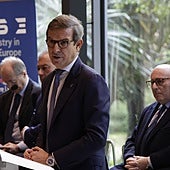 El consejero de Industria, Energía y Minas, Jorge Paradela, durante la presentación del congreso NISE