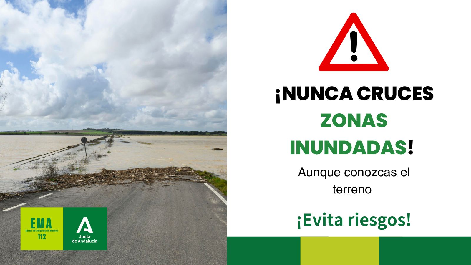 Cortada la carretera SE-4104, a su paso por Alcolea del Río